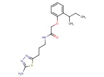N-[3-(5-amino-1,3,4-thiadiazol-2-yl)propyl]-2-(2-sec-butylphenoxy)acetamide
