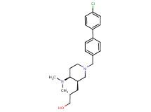 3-[(3R*,4S*)-1-[(4'-chlorobiphenyl-4-yl)methyl]-4-(dimethylamino)piperidin-3-yl]propan-1-ol