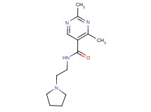 2,4-dimethyl-N-(2-pyrrolidin-1-ylethyl)pyrimidine-5-carboxamide