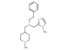 N-[(1-methyl-1H-imidazol-2-yl)methyl]-N-[(1-methyl-4-piperidinyl)methyl]-2-phenylethanamine