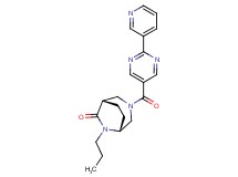 (1S*,5R*)-6-propyl-3-[(2-pyridin-3-ylpyrimidin-5-yl)carbonyl]-3,6-diazabicyclo[3.2.2]nonan-7-one