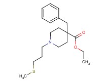 ethyl 4-benzyl-1-[3-(methylthio)propyl]-4-piperidinecarboxylate