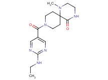 9-{[2-(ethylamino)pyrimidin-5-yl]carbonyl}-1-methyl-1,4,9-triazaspiro[5.5]undecan-5-one