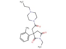1-ethyl-3-(2-methylphenyl)-3-[2-oxo-2-(4-propyl-1-piperazinyl)ethyl]-2,5-pyrrolidinedione