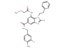 N-(3-fluoro-4-methylbenzyl)-7-[(methoxyacetyl)amino]-1-(2-phenylethyl)-1H-benzimidazole-5-carboxamide