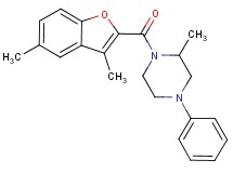 1-[(3,5-dimethyl-1-benzofuran-2-yl)carbonyl]-2-methyl-4-phenylpiperazine