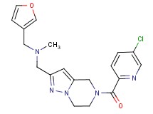 ({5-[(5-chloro-2-pyridinyl)carbonyl]-4,5,6,7-tetrahydropyrazolo[1,5-a]pyrazin-2-yl}methyl)(3-furylmethyl)methylamine