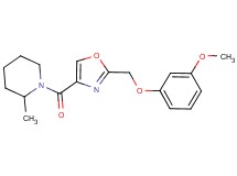 1-({2-[(3-methoxyphenoxy)methyl]-1,3-oxazol-4-yl}carbonyl)-2-methylpiperidine