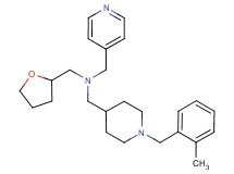 1-[1-(2-methylbenzyl)piperidin-4-yl]-N-(pyridin-4-ylmethyl)-N-(tetrahydrofuran-2-ylmethyl)methanamine