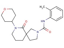 N-(2-methylphenyl)-6-oxo-7-(tetrahydro-2H-pyran-4-yl)-2,7-diazaspiro[4.5]decane-2-carboxamide