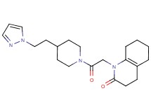 1-(2-oxo-2-{4-[2-(1H-pyrazol-1-yl)ethyl]-1-piperidinyl}ethyl)-3,4,5,6,7,8-hexahydro-2(1H)-quinolinone
