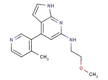 N-(2-methoxyethyl)-4-(4-methylpyridin-3-yl)-1H-pyrrolo[2,3-b]pyridin-6-amine