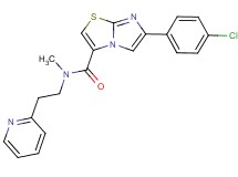 6-(4-chlorophenyl)-N-methyl-N-[2-(2-pyridinyl)ethyl]imidazo[2,1-b][1,3]thiazole-3-carboxamide
