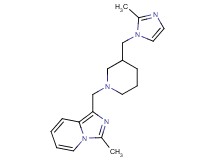 3-methyl-1-({3-[(2-methyl-1H-imidazol-1-yl)methyl]-1-piperidinyl}methyl)imidazo[1,5-a]pyridine