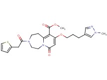 methyl 9-[3-(1-methyl-1H-pyrazol-4-yl)propoxy]-7-oxo-3-(2-thienylacetyl)-1,2,3,4,5,7-hexahydropyrido[1,2-d][1,4]diazepine-10-carboxylate