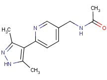 N-{[6-(3,5-dimethyl-1H-pyrazol-4-yl)pyridin-3-yl]methyl}acetamide