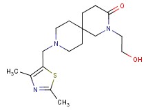 9-[(2,4-dimethyl-1,3-thiazol-5-yl)methyl]-2-(2-hydroxyethyl)-2,9-diazaspiro[5.5]undecan-3-one