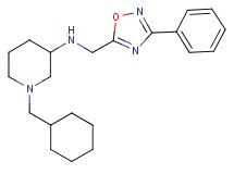 1-(cyclohexylmethyl)-N-[(3-phenyl-1,2,4-oxadiazol-5-yl)methyl]-3-piperidinamine