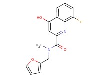 8-fluoro-N-(2-furylmethyl)-4-hydroxy-N-methyl-2-quinolinecarboxamide