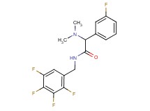 2-(dimethylamino)-2-(3-fluorophenyl)-N-(2,3,4,5-tetrafluorobenzyl)acetamide