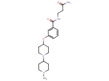N-(3-amino-3-oxopropyl)-3-[(1'-methyl-1,4'-bipiperidin-4-yl)oxy]benzamide