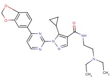 1-[4-(1,3-benzodioxol-5-yl)-2-pyrimidinyl]-5-cyclopropyl-N-[2-(diethylamino)ethyl]-1H-pyrazole-4-carboxamide