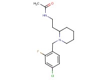 N-{2-[1-(4-chloro-2-fluorobenzyl)-2-piperidinyl]ethyl}acetamide