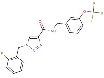 1-(2-fluorobenzyl)-N-[3-(trifluoromethoxy)benzyl]-1H-1,2,3-triazole-4-carboxamide