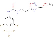 N-[3,5-difluoro-4-(trifluoromethyl)phenyl]-N'-{2-[3-(methoxymethyl)-1,2,4-oxadiazol-5-yl]ethyl}urea