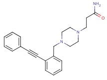 3-{4-[2-(phenylethynyl)benzyl]piperazin-1-yl}propanamide