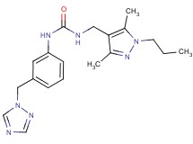 N-[(3,5-dimethyl-1-propyl-1H-pyrazol-4-yl)methyl]-N'-[3-(1H-1,2,4-triazol-1-ylmethyl)phenyl]urea