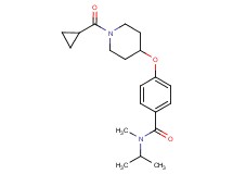 4-{[1-(cyclopropylcarbonyl)-4-piperidinyl]oxy}-N-isopropyl-N-methylbenzamide