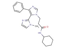 N-cyclohexyl-3-(1-methyl-5'-phenyl-1H,3'H-2,4'-biimidazol-3'-yl)propanamide