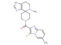 1'-[(3-fluoro-6-methylimidazo[1,2-a]pyridin-2-yl)carbonyl]-5-methyl-1,5,6,7-tetrahydrospiro[imidazo[4,5-c]pyridine-4,4'-piperidine]