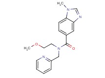 N-(2-methoxyethyl)-1-methyl-N-(pyridin-2-ylmethyl)-1H-benzimidazole-5-carboxamide
