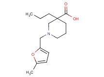 1-[(5-methyl-2-furyl)methyl]-3-propylpiperidine-3-carboxylic acid