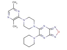 5-[4-(3,6-dimethyl-2-pyrazinyl)-1-piperazinyl]-6-(1-piperidinyl)[1,2,5]oxadiazolo[3,4-b]pyrazine