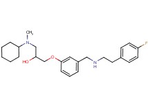 1-[cyclohexyl(methyl)amino]-3-[3-({[2-(4-fluorophenyl)ethyl]amino}methyl)phenoxy]-2-propanol