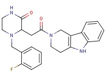 4-(2-fluorobenzyl)-3-[2-oxo-2-(1,3,4,5-tetrahydro-2H-pyrido[4,3-b]indol-2-yl)ethyl]-2-piperazinone