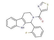 1-(2-fluorophenyl)-2-(1,3-thiazol-4-ylcarbonyl)-2,3,4,9-tetrahydro-1H-beta-carboline