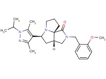 (3aS*,5S*,9aS*)-5-(1-isopropyl-3,5-dimethyl-1H-pyrazol-4-yl)-2-(2-methoxybenzyl)hexahydro-7H-pyrrolo[3,4-g]pyrrolizin-1(2H)-one