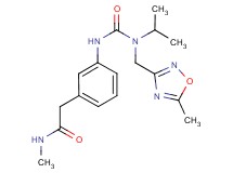 2-{3-[({isopropyl[(5-methyl-1,2,4-oxadiazol-3-yl)methyl]amino}carbonyl)amino]phenyl}-N-methylacetamide