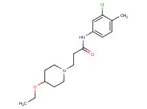 N-(3-chloro-4-methylphenyl)-3-(4-ethoxypiperidin-1-yl)propanamide