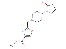 methyl 2-{[4-(2-oxopyrrolidin-1-yl)piperidin-1-yl]methyl}-1,3-oxazole-4-carboxylate