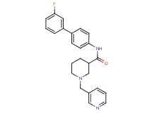 N-(3'-fluoro-4-biphenylyl)-1-(3-pyridinylmethyl)-3-piperidinecarboxamide