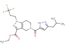 ethyl 5-[(3-isobutyl-1H-pyrazol-5-yl)carbonyl]-1-(3,3,3-trifluoropropyl)-4,5,6,7-tetrahydro-1H-pyrazolo[4,3-c]pyridine-3-carboxylate