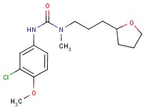 N'-(3-chloro-4-methoxyphenyl)-N-methyl-N-[3-(tetrahydrofuran-2-yl)propyl]urea