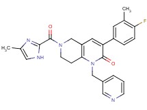 3-(4-fluoro-3-methylphenyl)-6-[(4-methyl-1H-imidazol-2-yl)carbonyl]-1-(3-pyridinylmethyl)-5,6,7,8-tetrahydro-1,6-naphthyridin-2(1H)-one