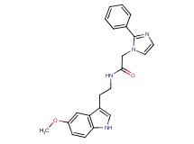 N-[2-(5-methoxy-1H-indol-3-yl)ethyl]-2-(2-phenyl-1H-imidazol-1-yl)acetamide