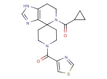 5-(cyclopropylcarbonyl)-1'-(1,3-thiazol-4-ylcarbonyl)-1,5,6,7-tetrahydrospiro[imidazo[4,5-c]pyridine-4,4'-piperidine]